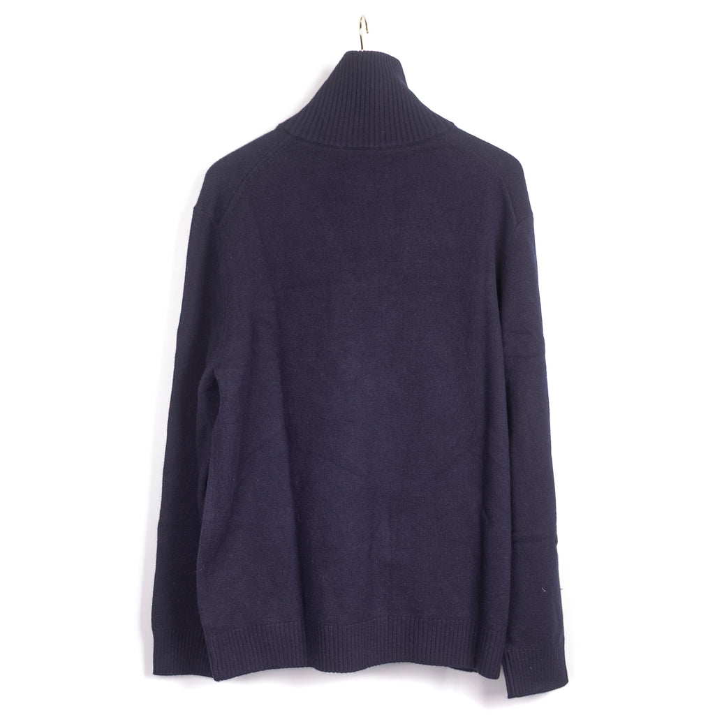 Navy Half Zip Sweater