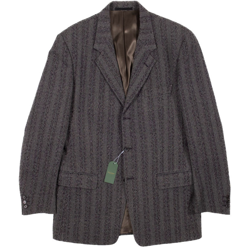 Paul Smith Grey Self Striped Suit Sz 50