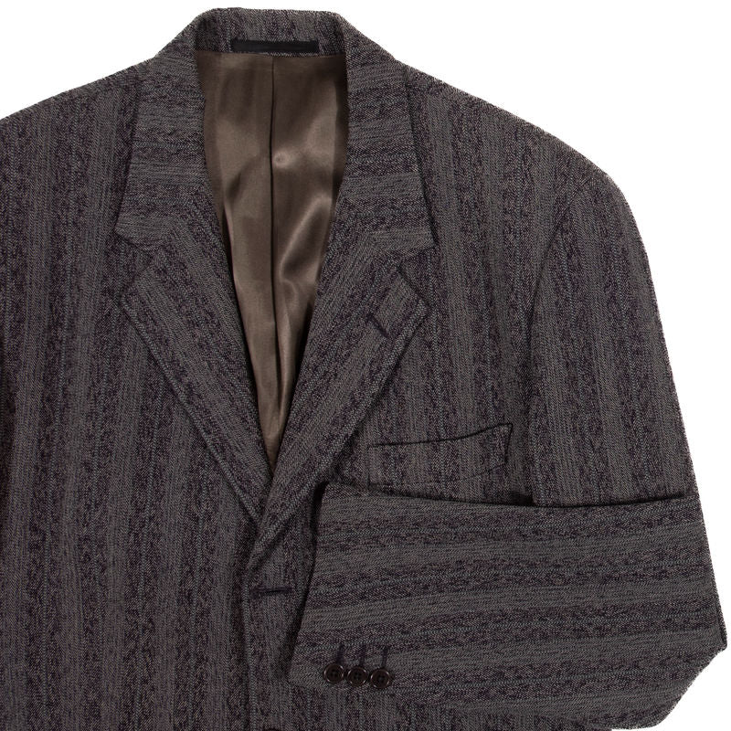 Paul Smith Grey Self Striped Suit Sz 50