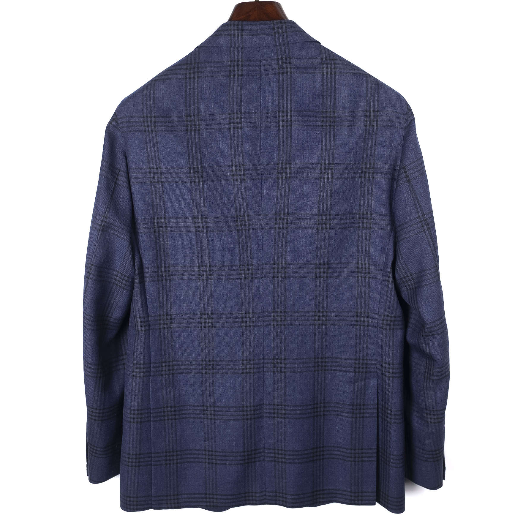 Neapolitan Hand Tailored Navy Checks Sport Coat Sz 50