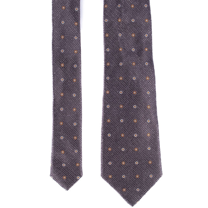 Grey Patterned Tie