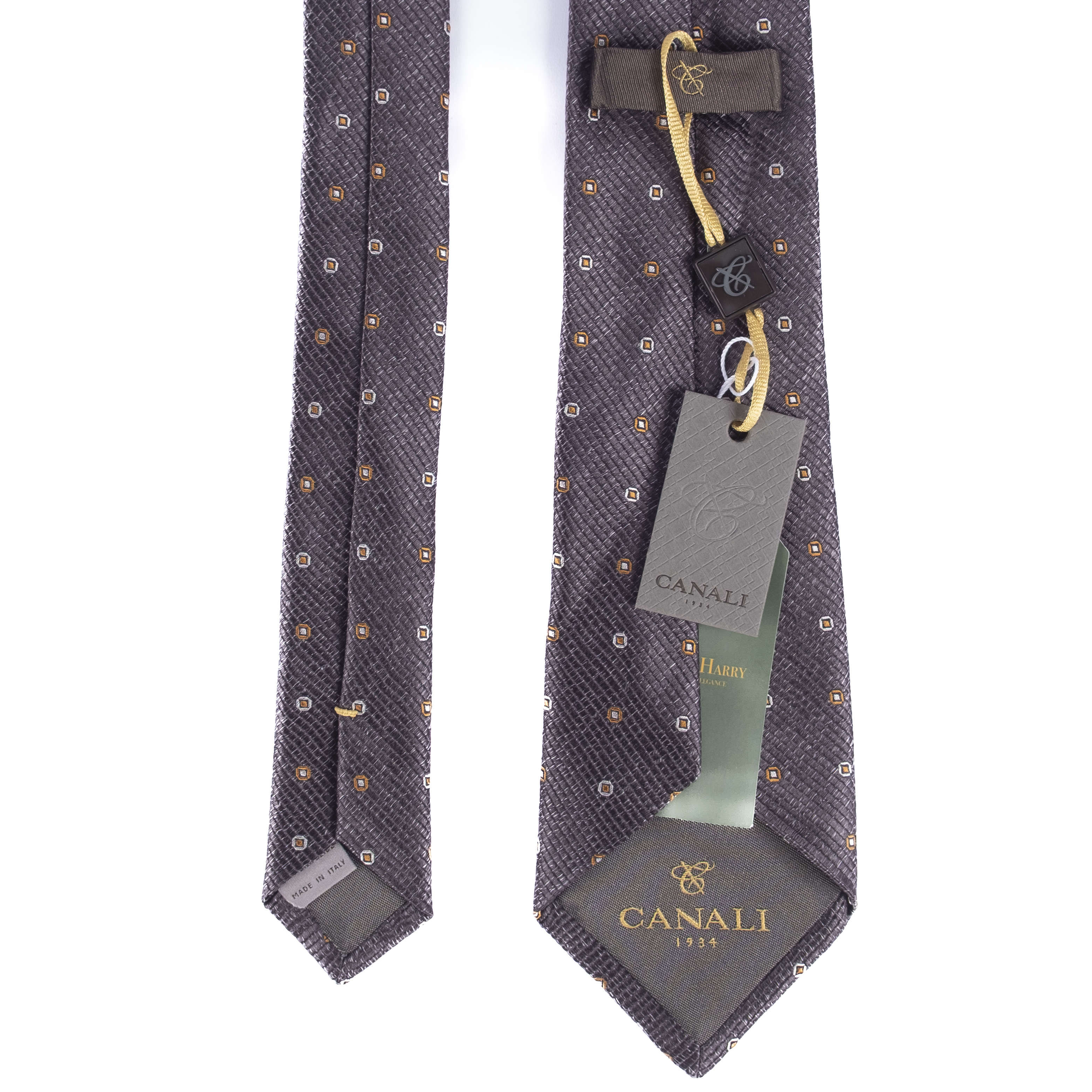 Grey Patterned Tie
