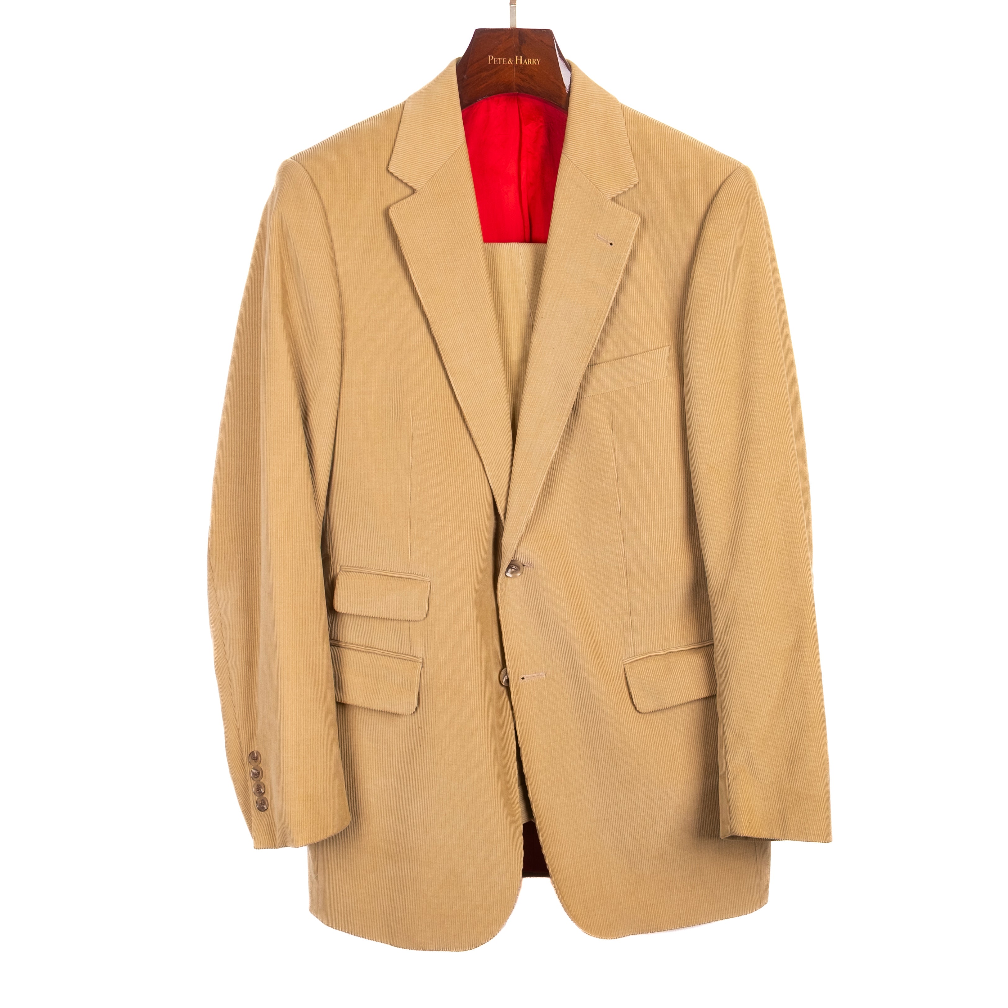 Beige Corduroy Suit
