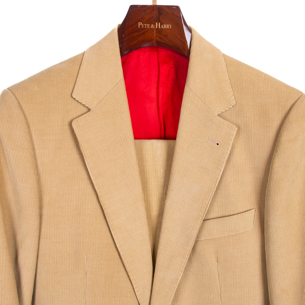 Beige Corduroy Suit