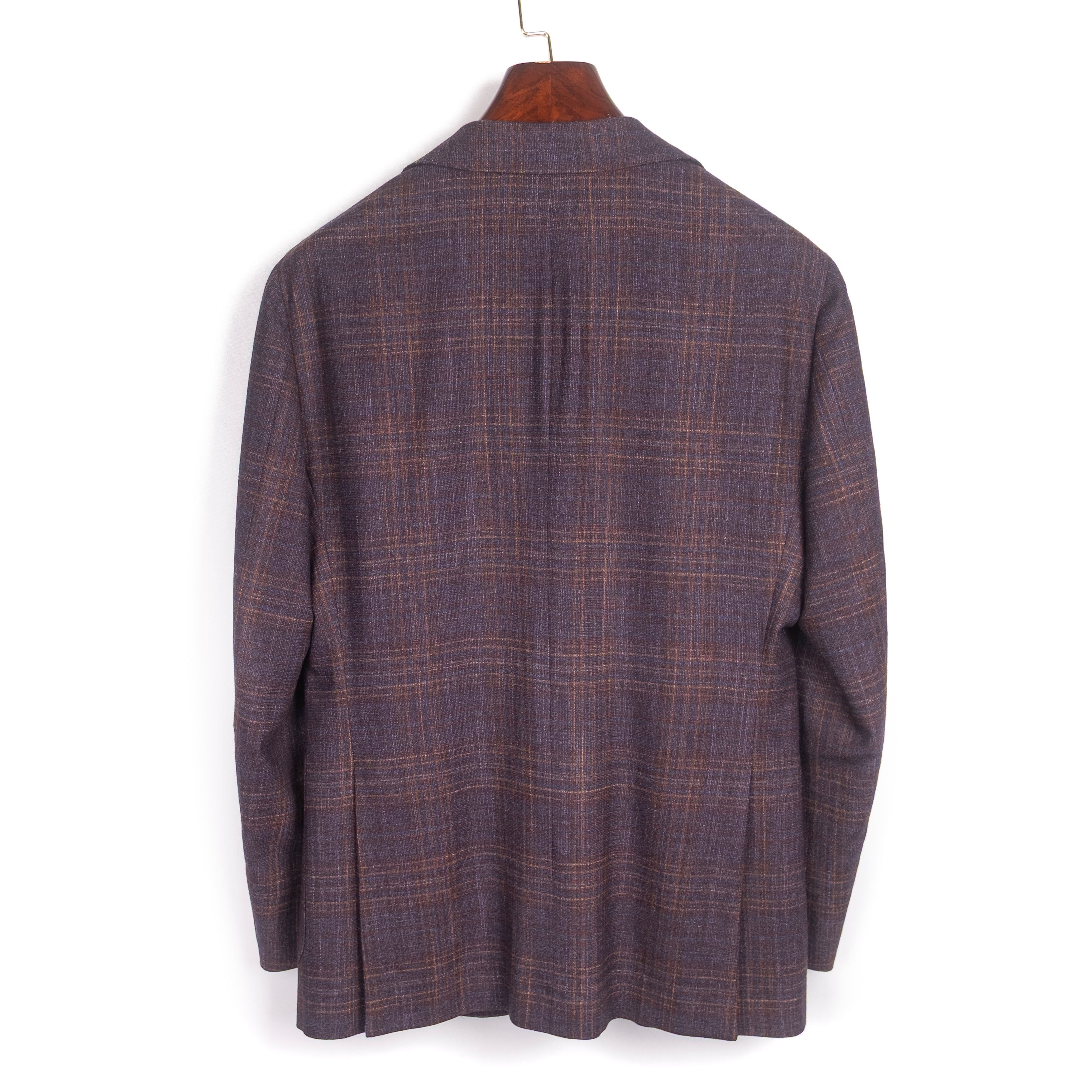 Burgundy Checks Silk/Wool Patch Pocket Sport Coat