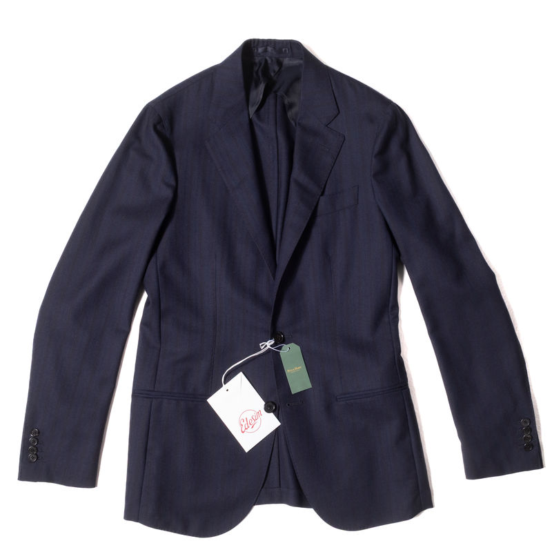 Neapolitan Hand Tailored Navy Suit Sz 58