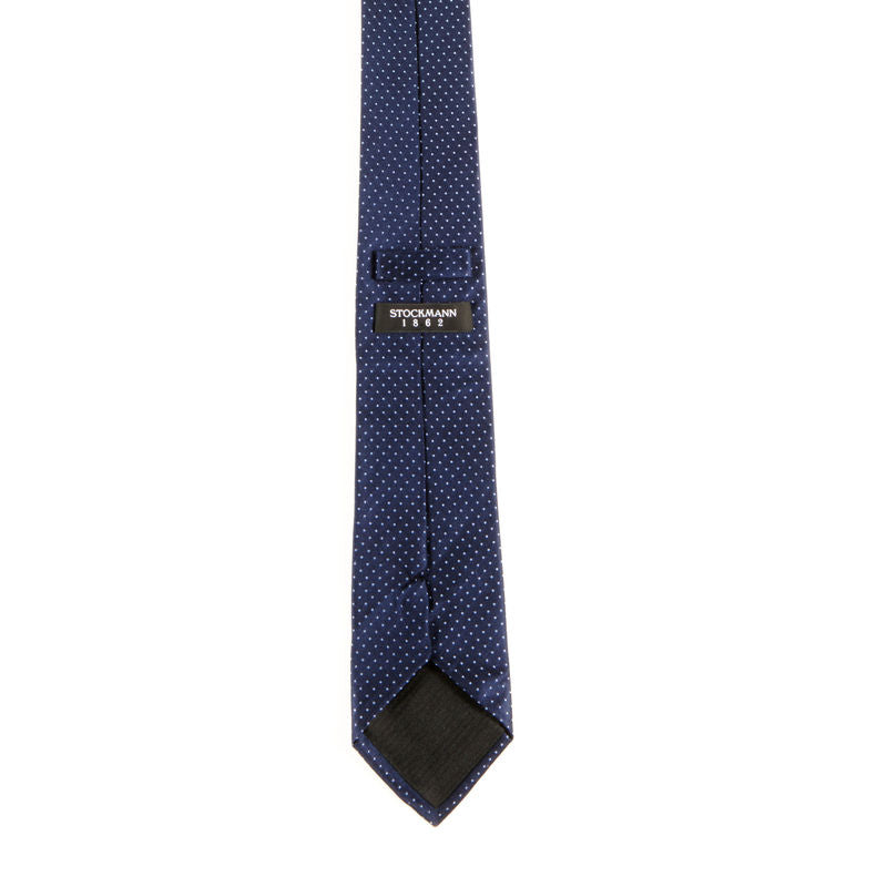 Navy with white dots Tie