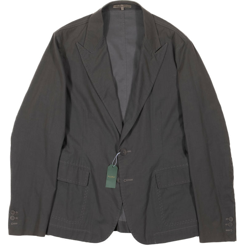 Bottega Veneta Grey Cotton/Wool Sport Coat Sz 50