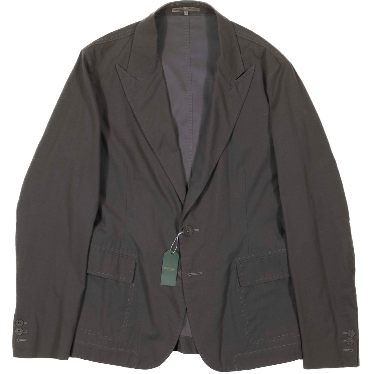 Bottega Veneta Grey Cotton/Wool Sport Coat Sz 50
