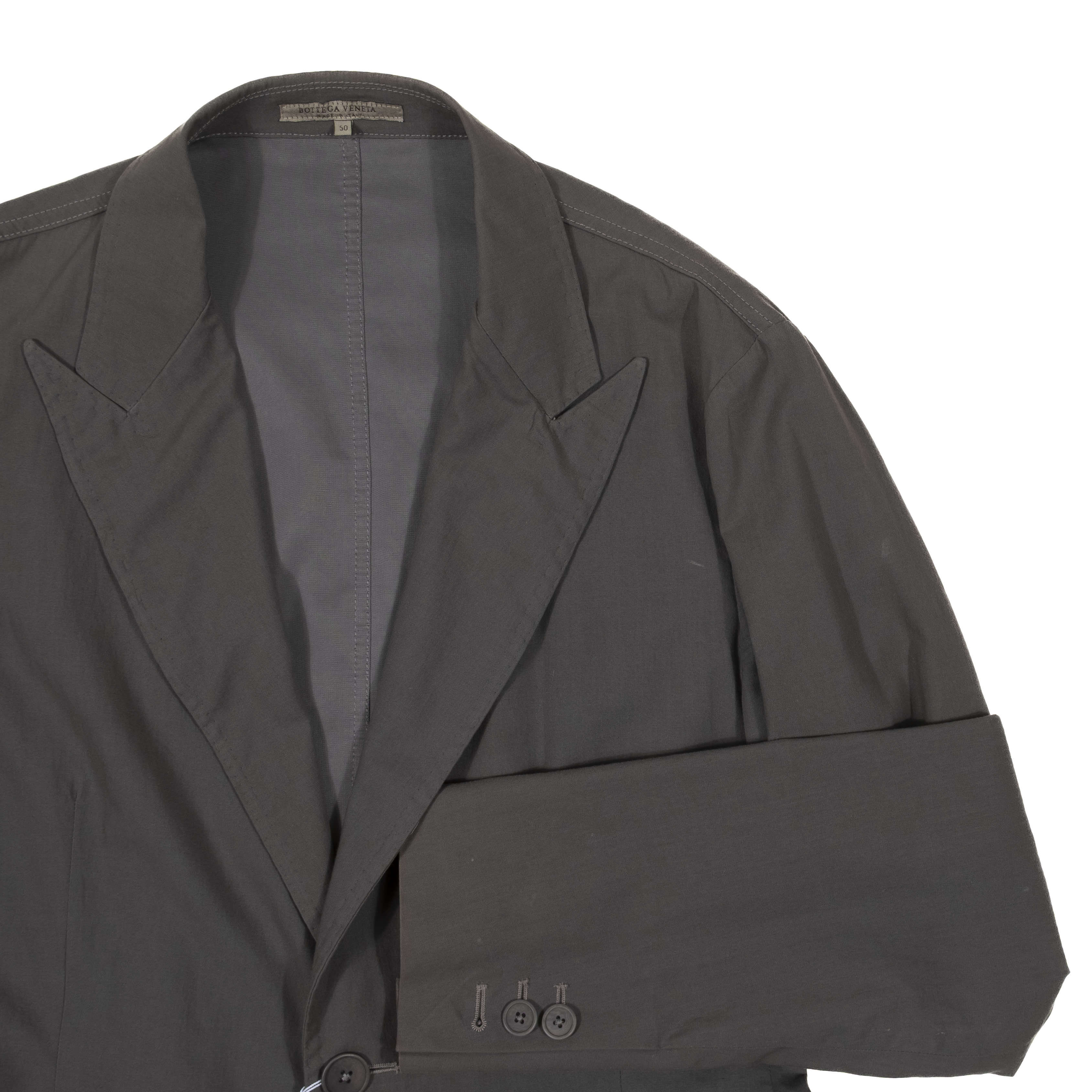 Bottega Veneta Grey Cotton/Wool Sport Coat Sz 50