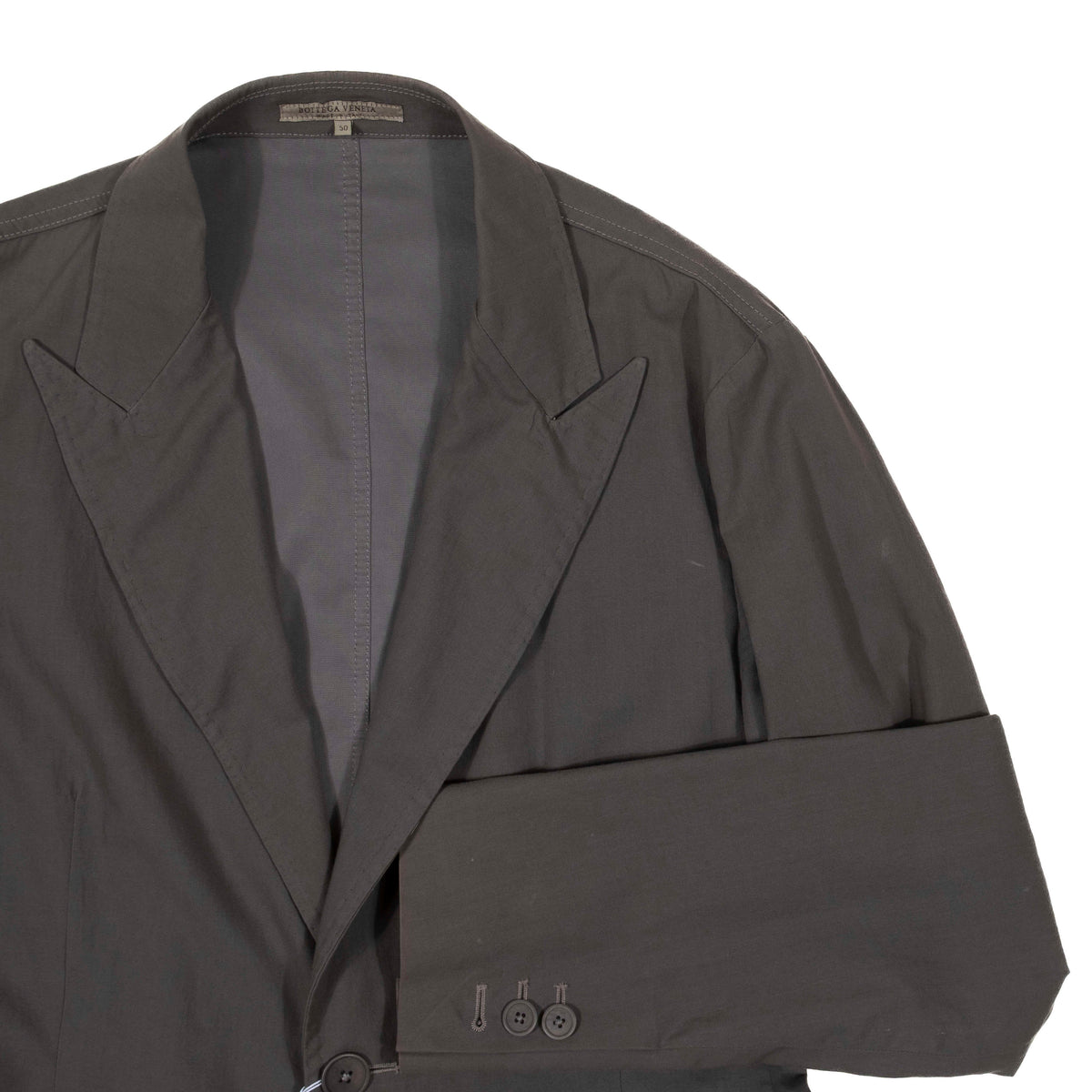 Bottega Veneta Grey Cotton/Wool Sport Coat Sz 50