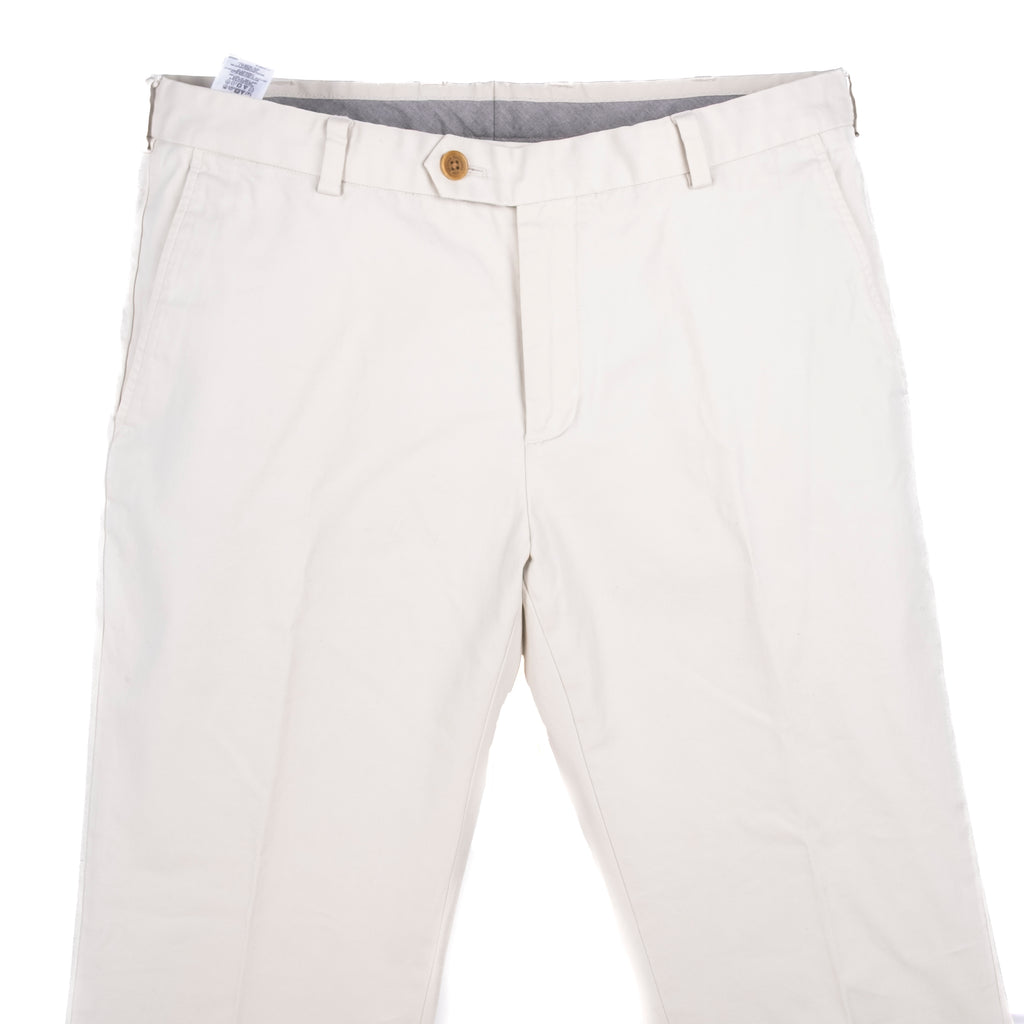 Off White Cotton Trousers