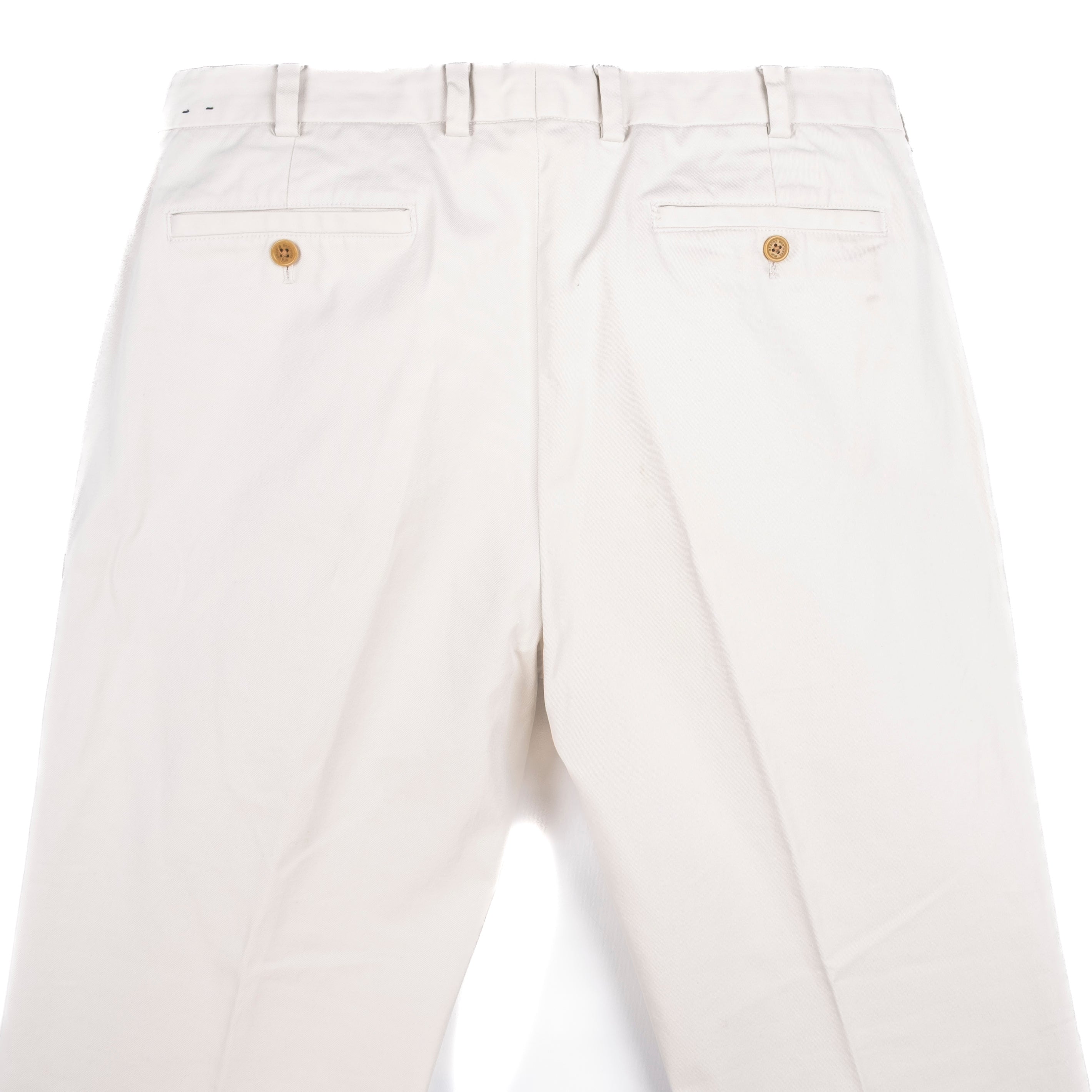 Off White Cotton Trousers