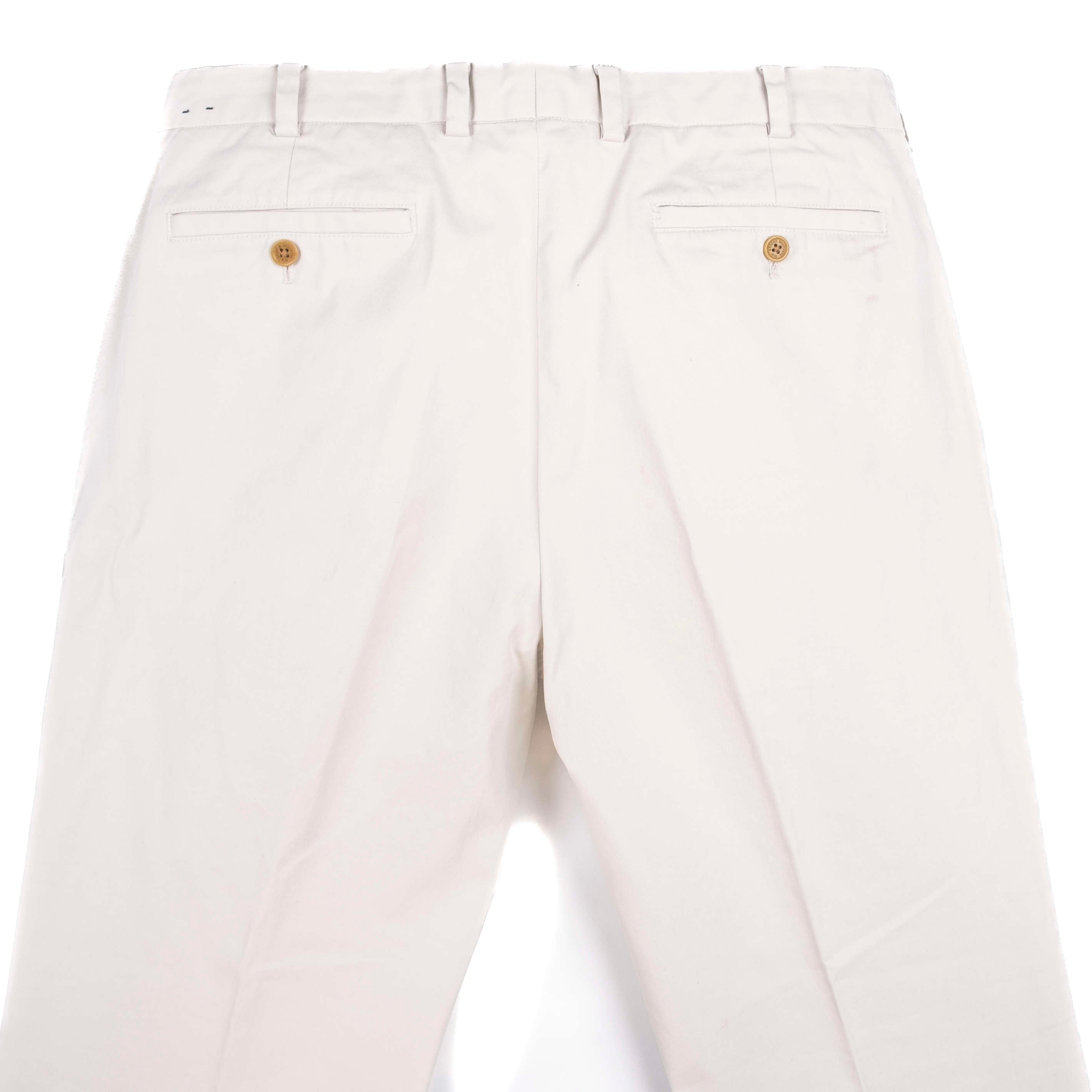 Off White Cotton Trousers