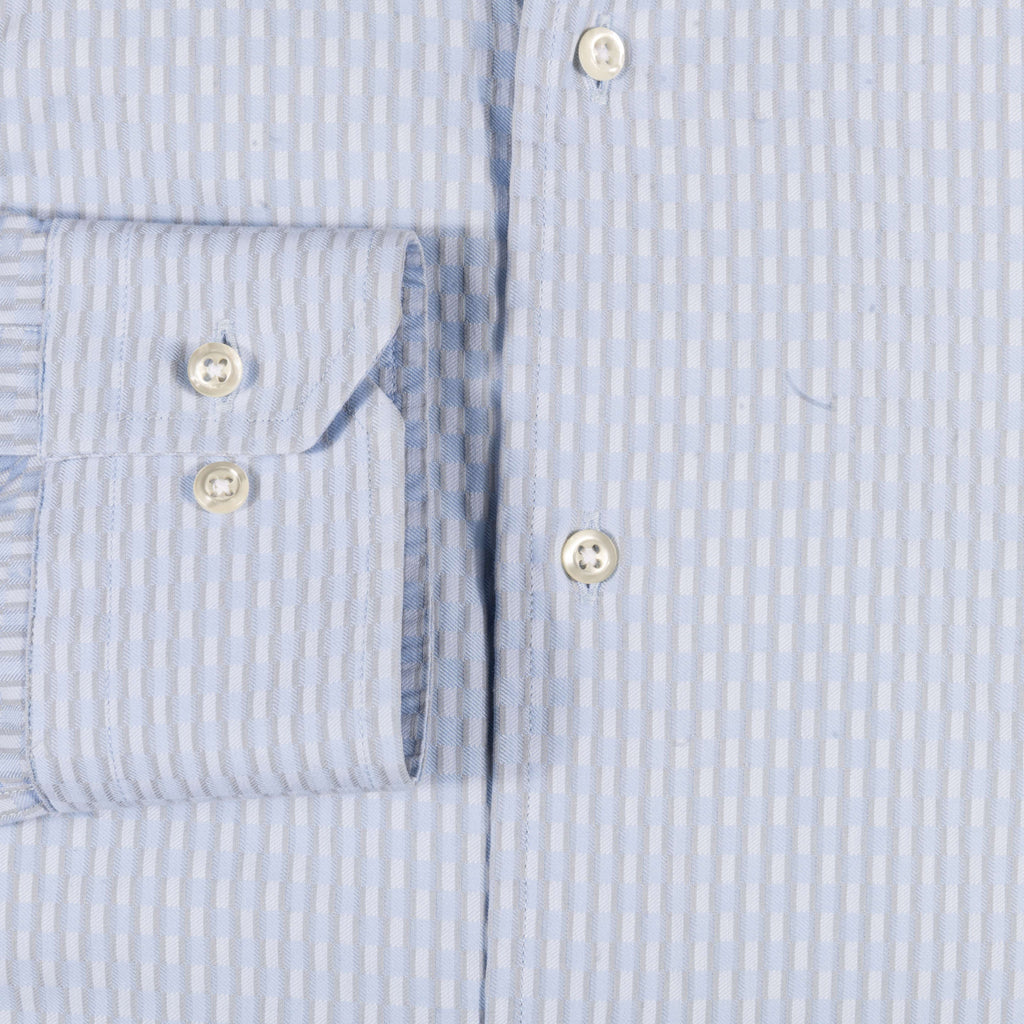 Corneliani Blue and white striped Shirt Sz 41