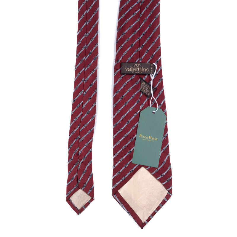 Valentino Red Striped Tie