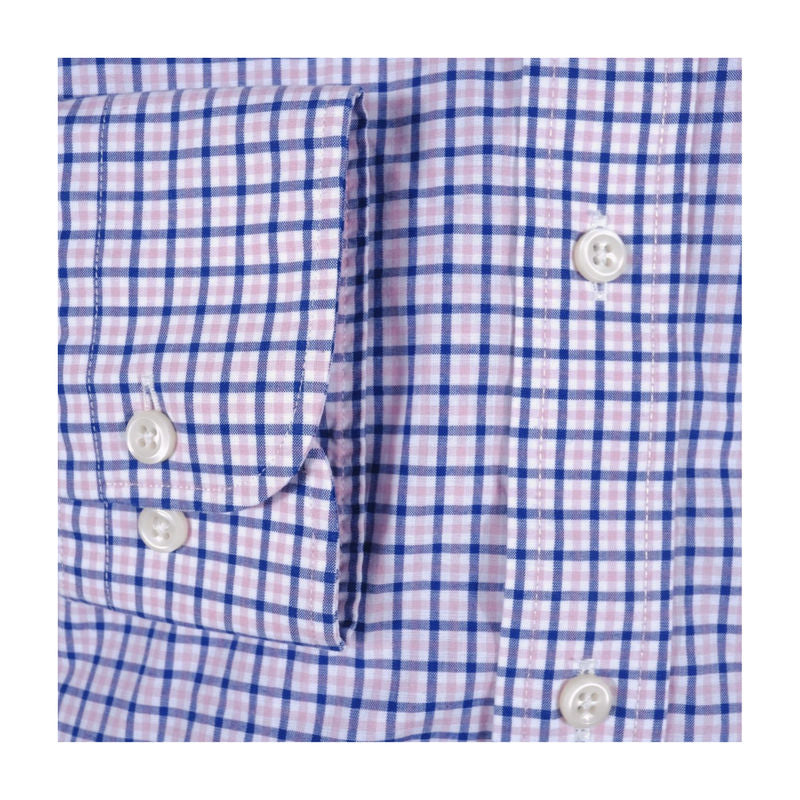 Ralph Lauren White, Pink and Blue Checks Buttondown Shirt