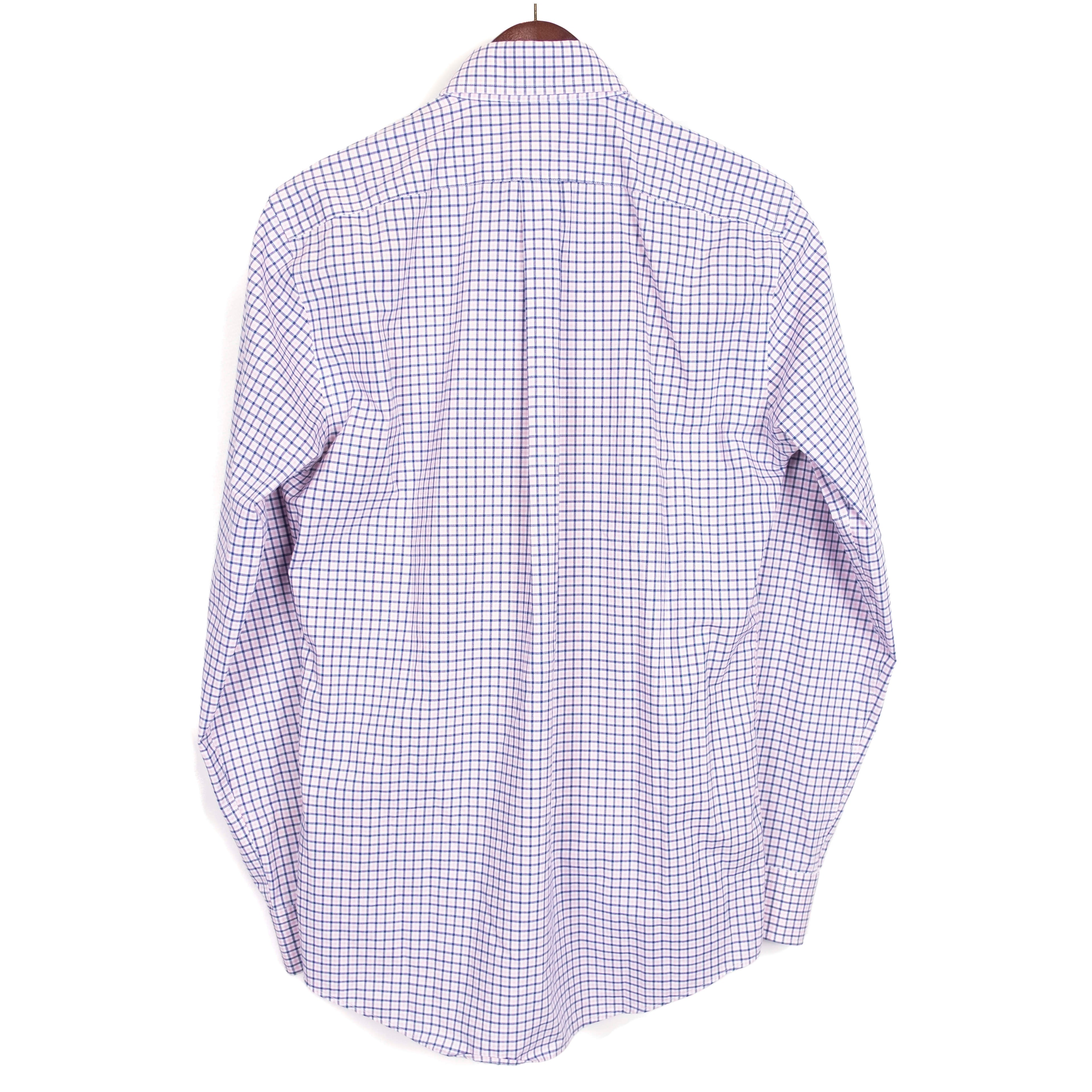Ralph Lauren White, Pink and Blue Checks Buttondown Shirt