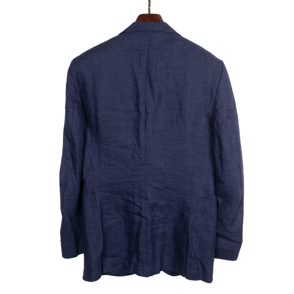Oscar Jacobson Blue Linen Sport Coat