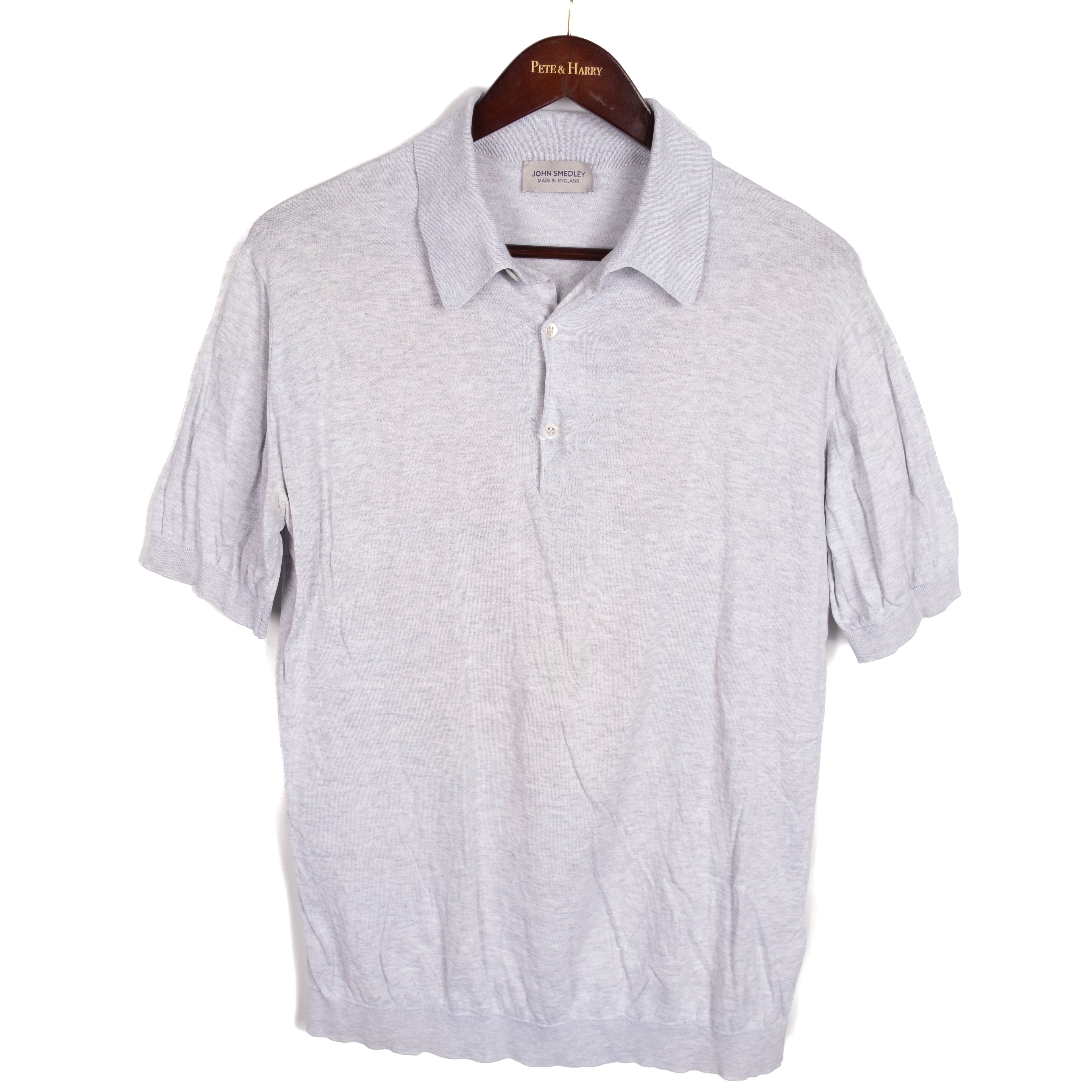 Grey Short Sleeve Polo Shirt