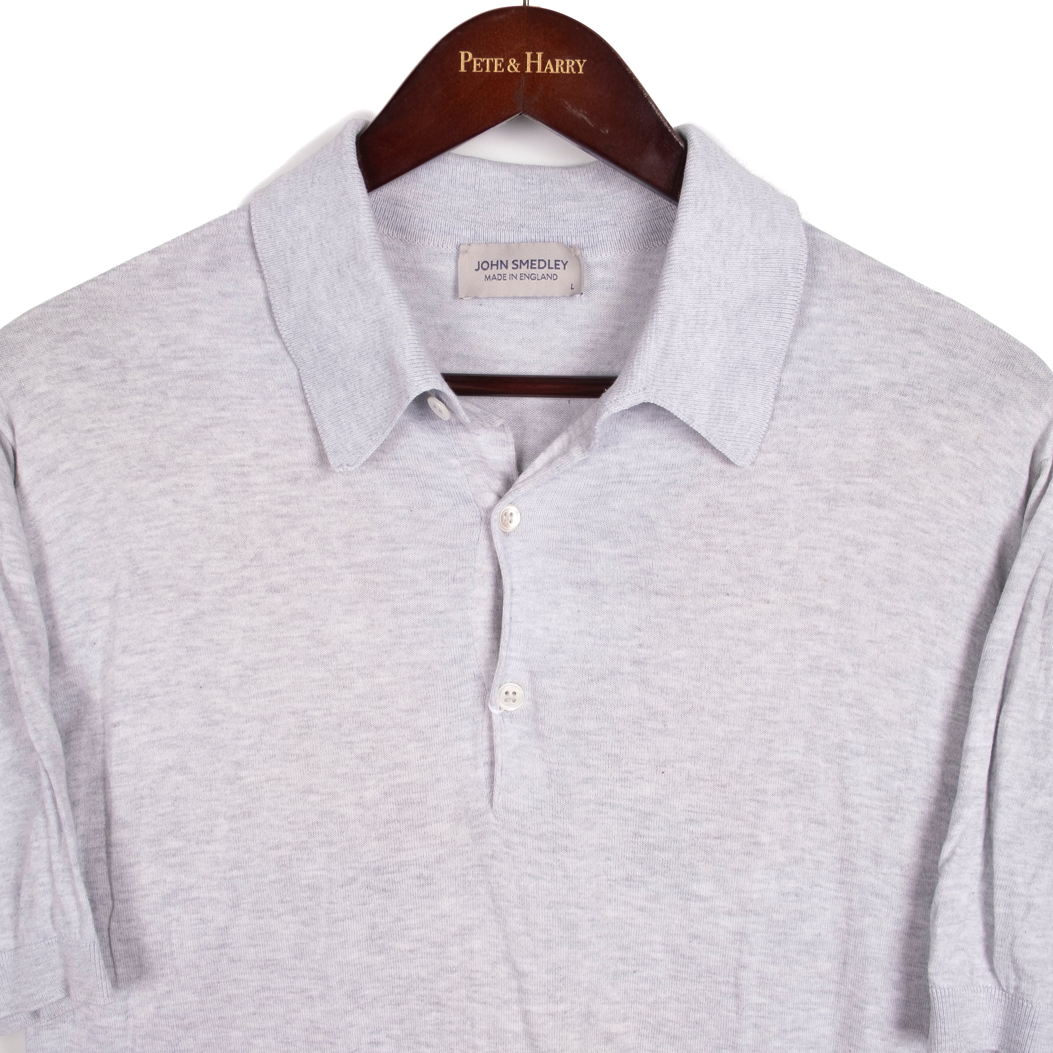 Grey Short Sleeve Polo Shirt