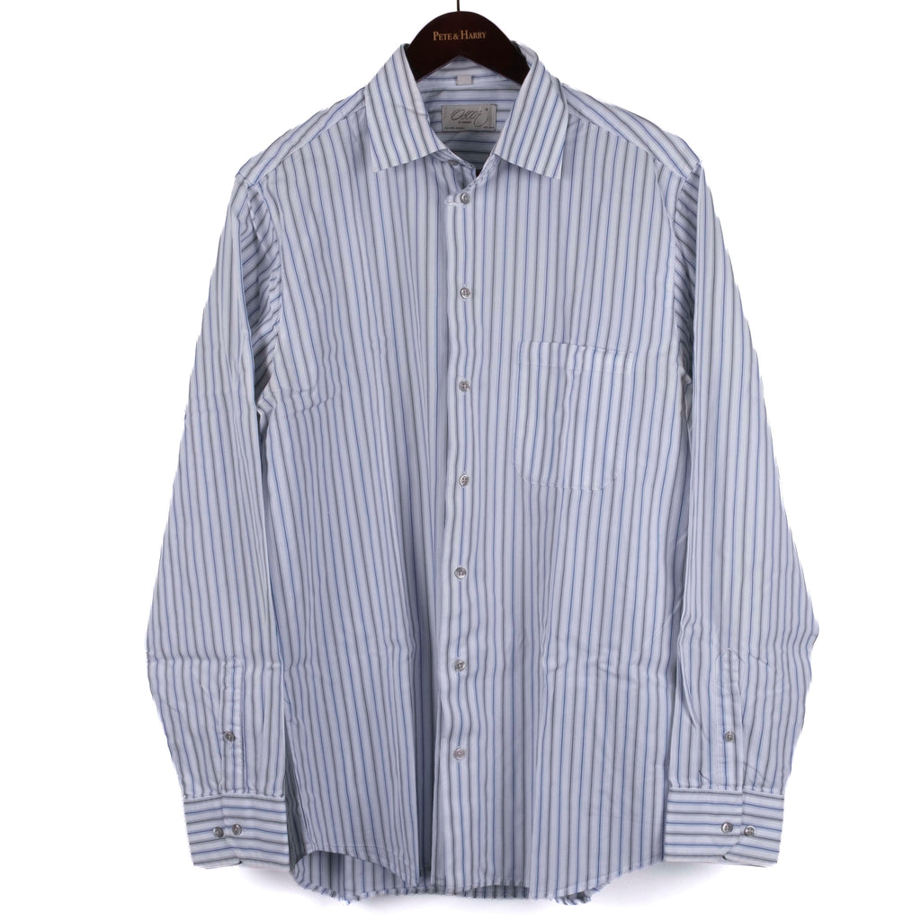 Blue Striped Business Shirt