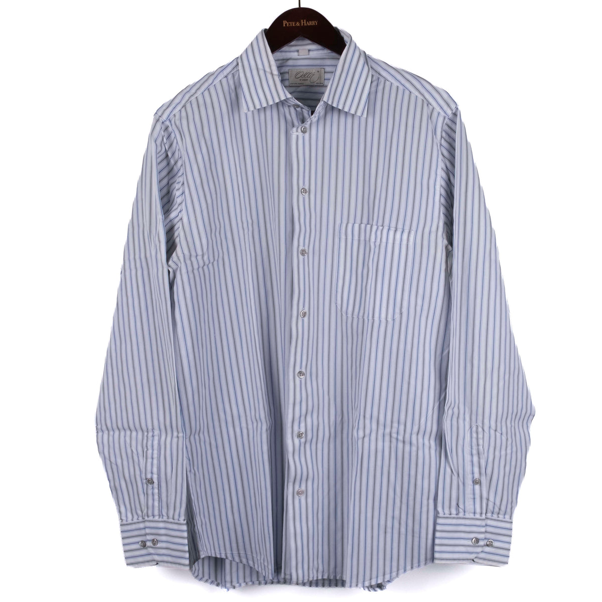 Blue Striped Business Shirt