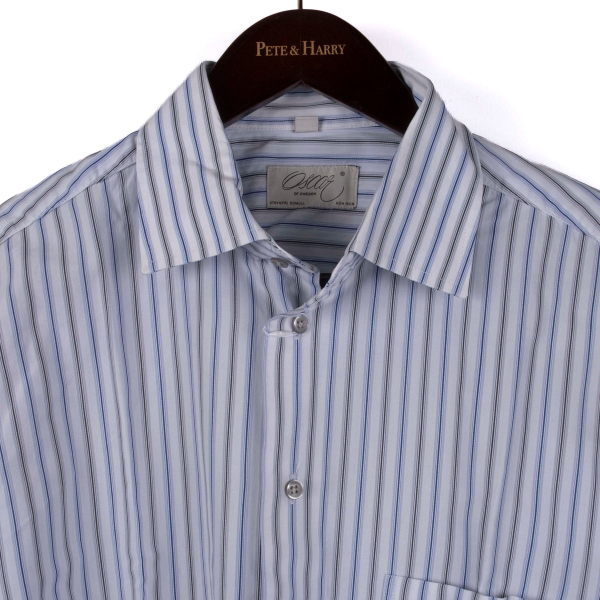 Blue Striped Business Shirt