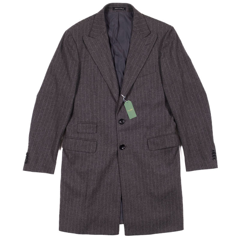 Façonnable Grey Pinstriped Coat