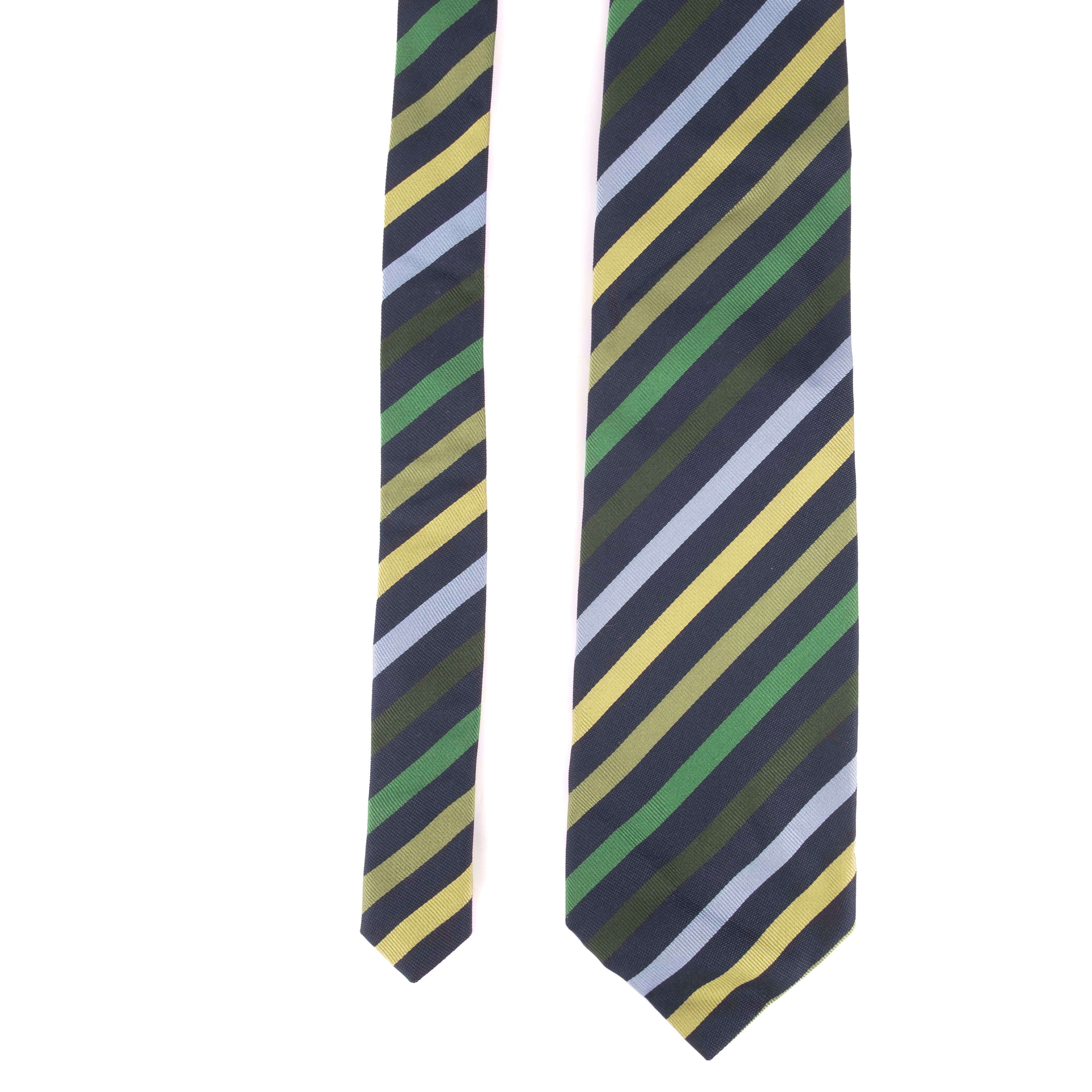 Navy Striped Tie