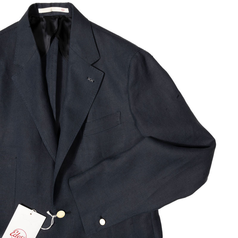 Neapolitan Hand Tailored Navy Club Blazer Sz 50