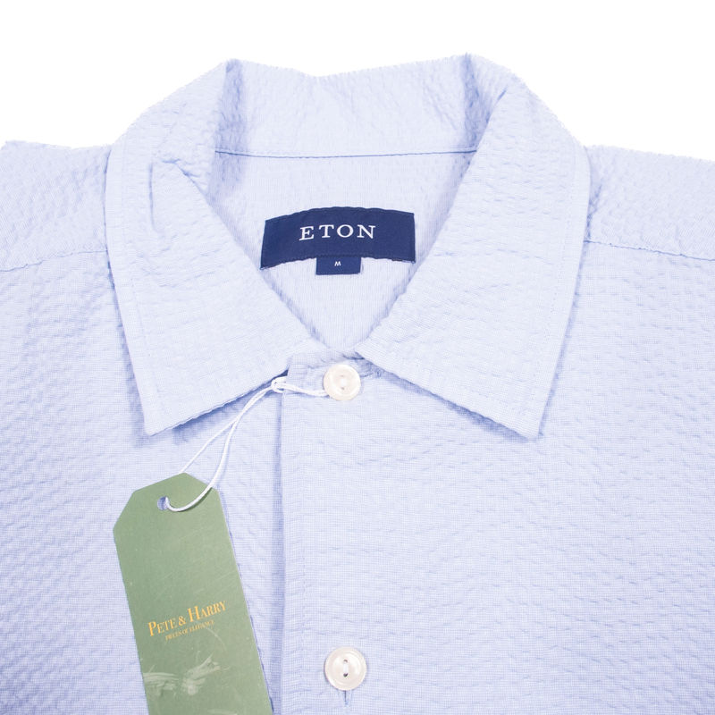 Eton Short Sleeved Seersucker Shirt