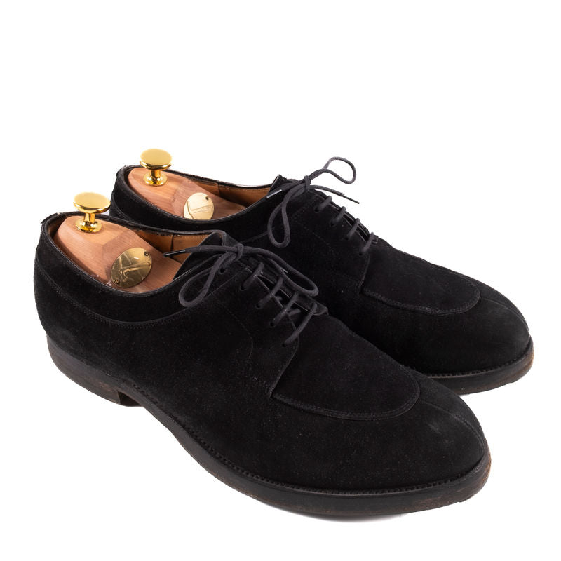 Crockett & Jones Black Suede Derbies