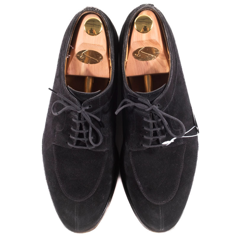 Crockett & Jones Black Suede Derbies