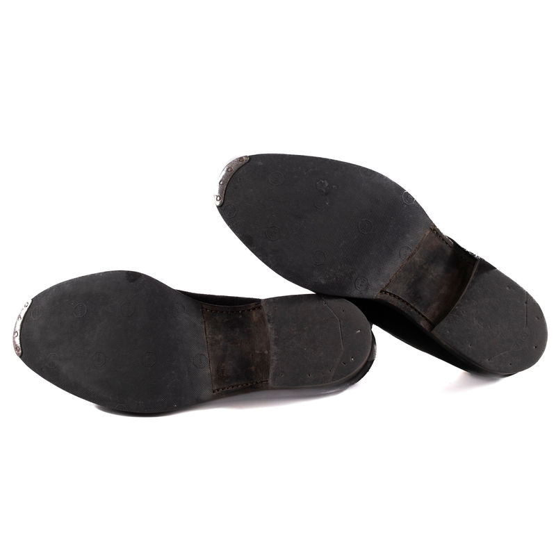 Crockett & Jones Black Suede Derbies