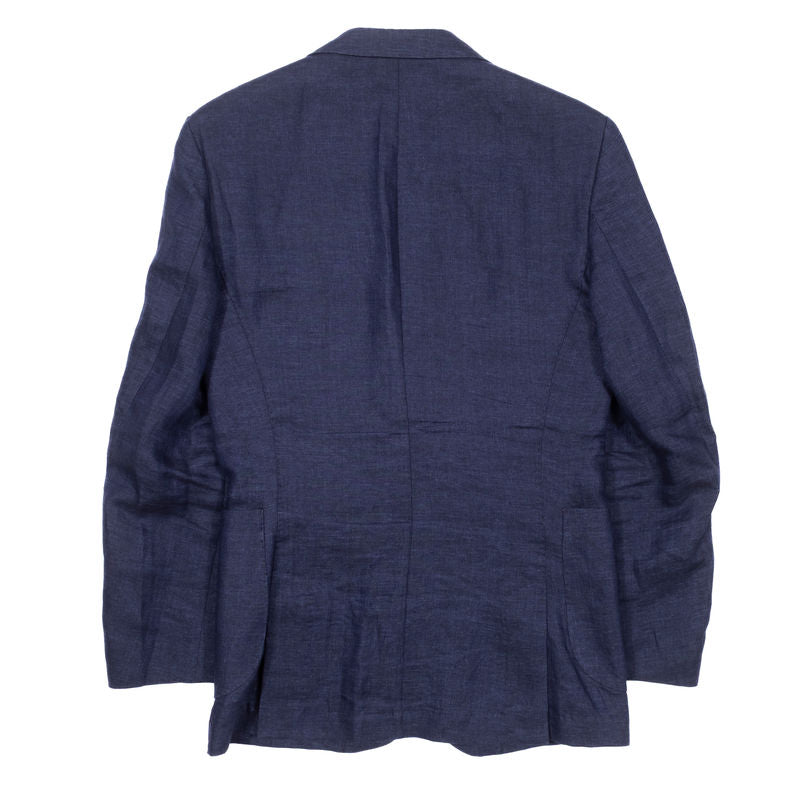 Oscar Jacobson Blue Linen Sport Coat