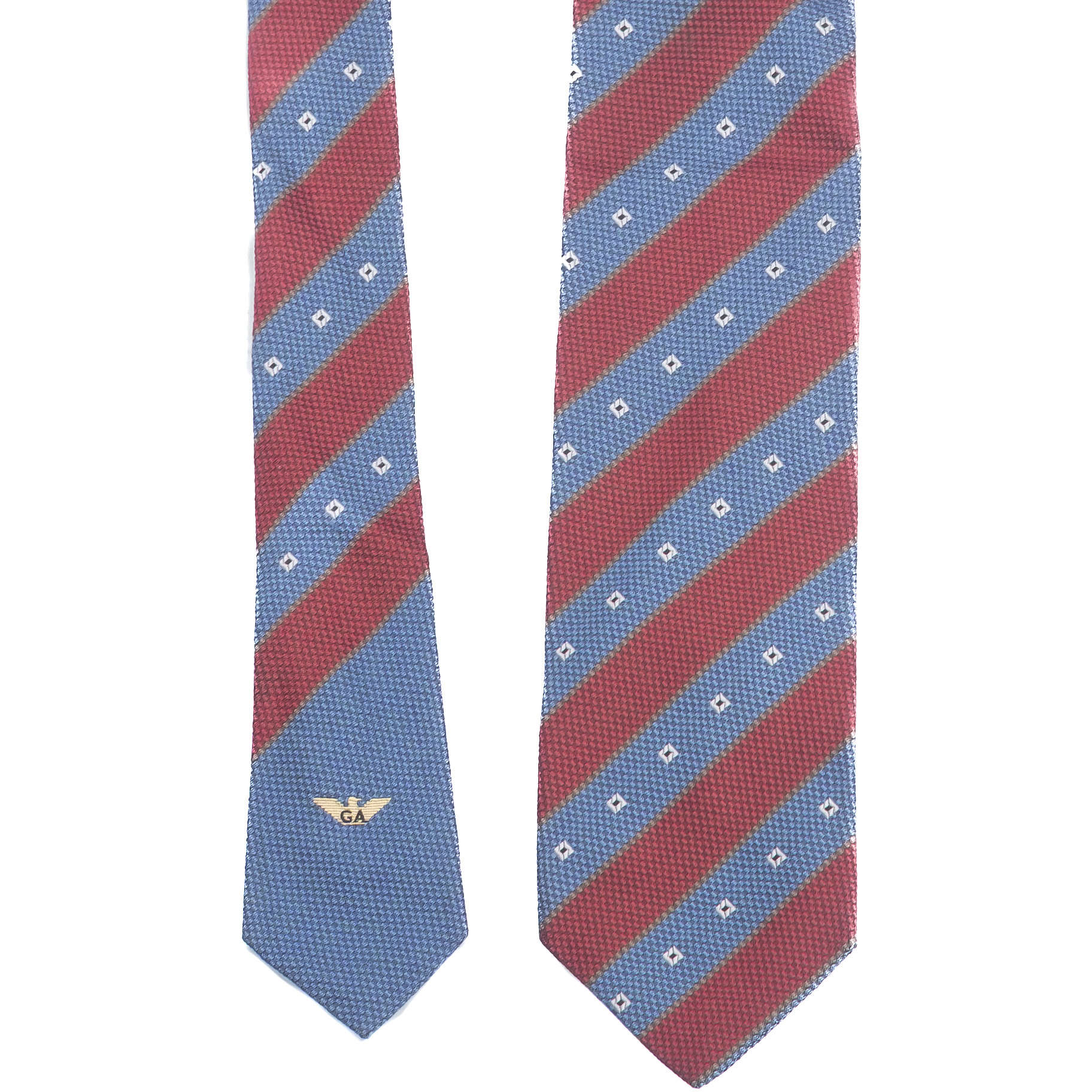 Red and Blue Patterned Tie