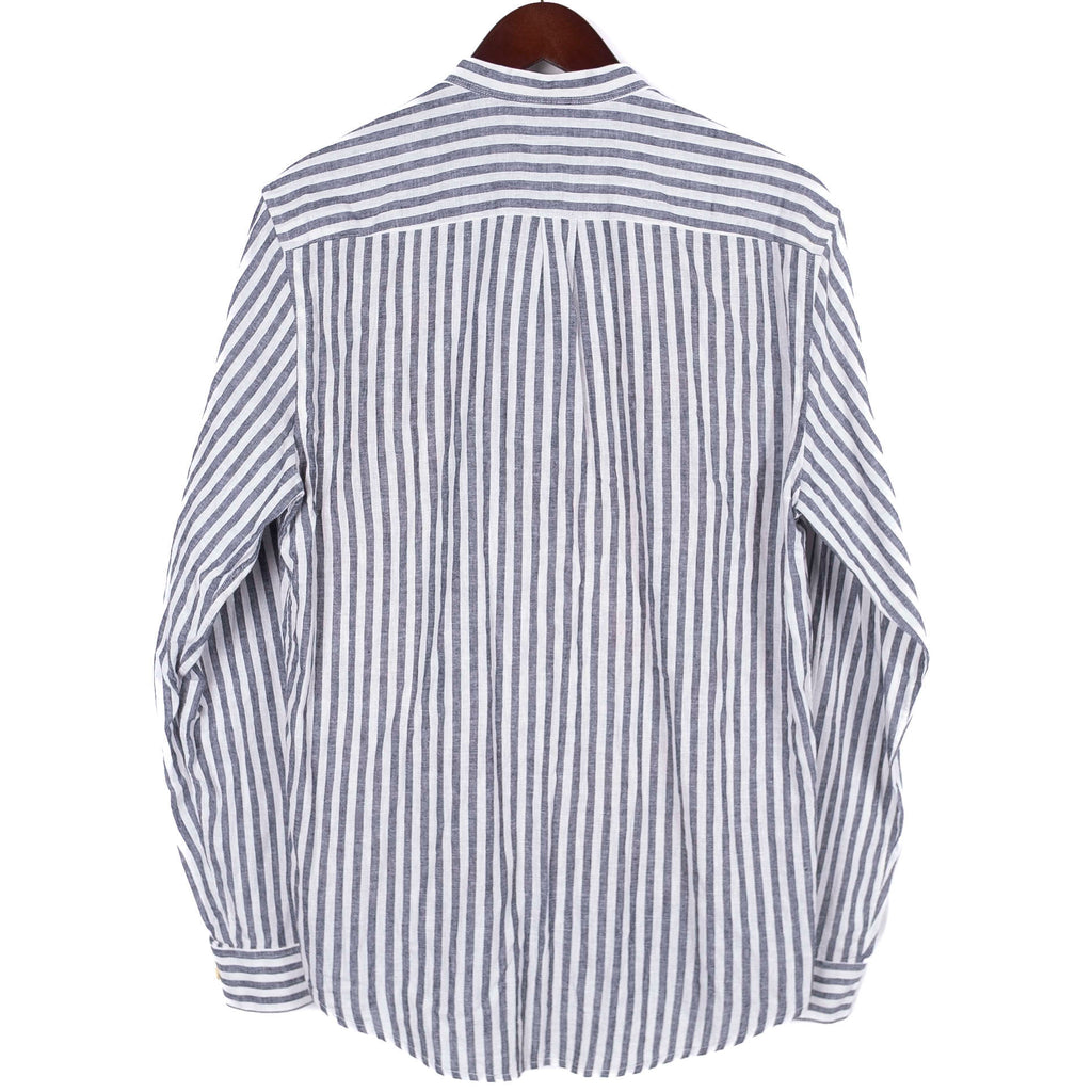 Navy & White Striped Popover Shirt