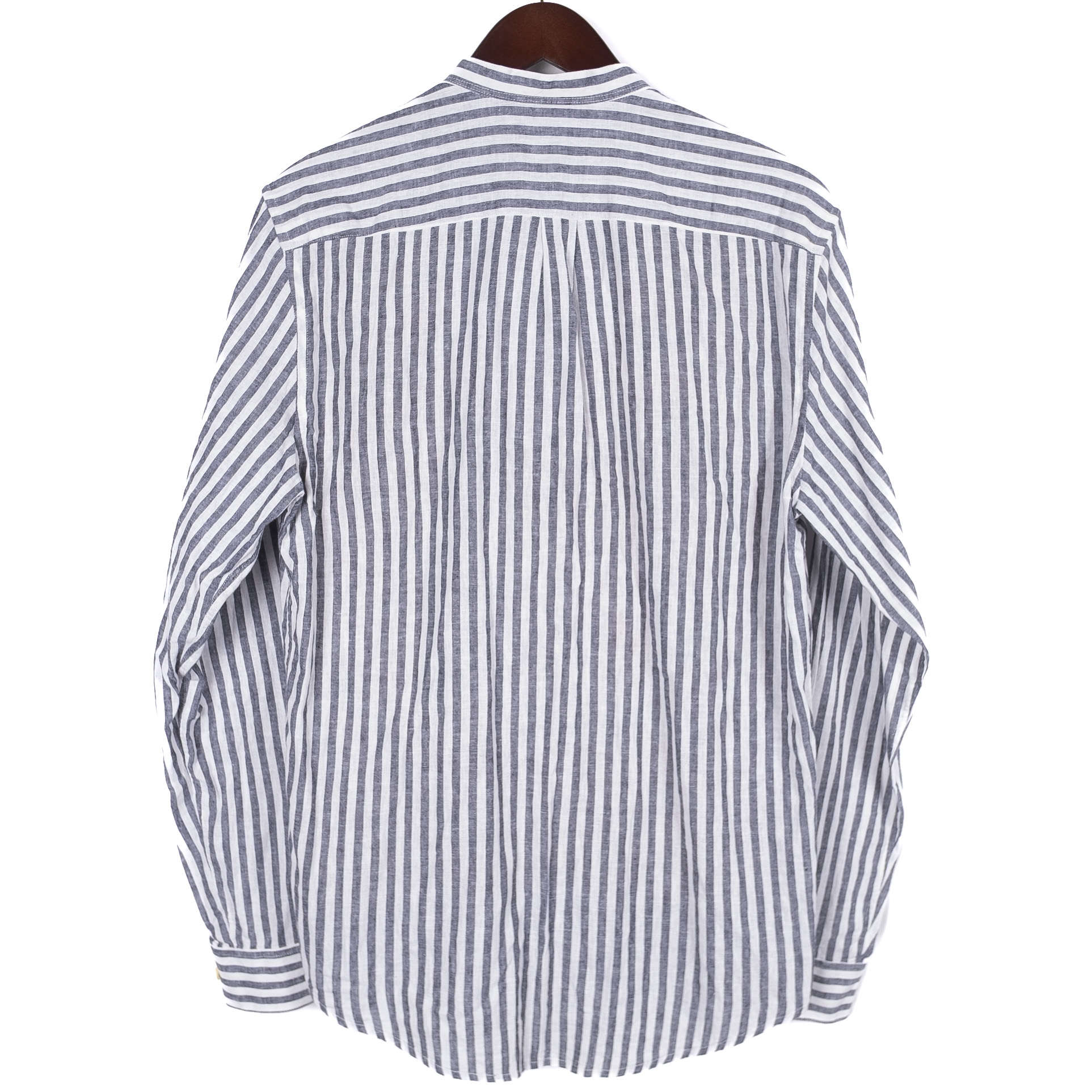 Navy & White Striped Popover Shirt
