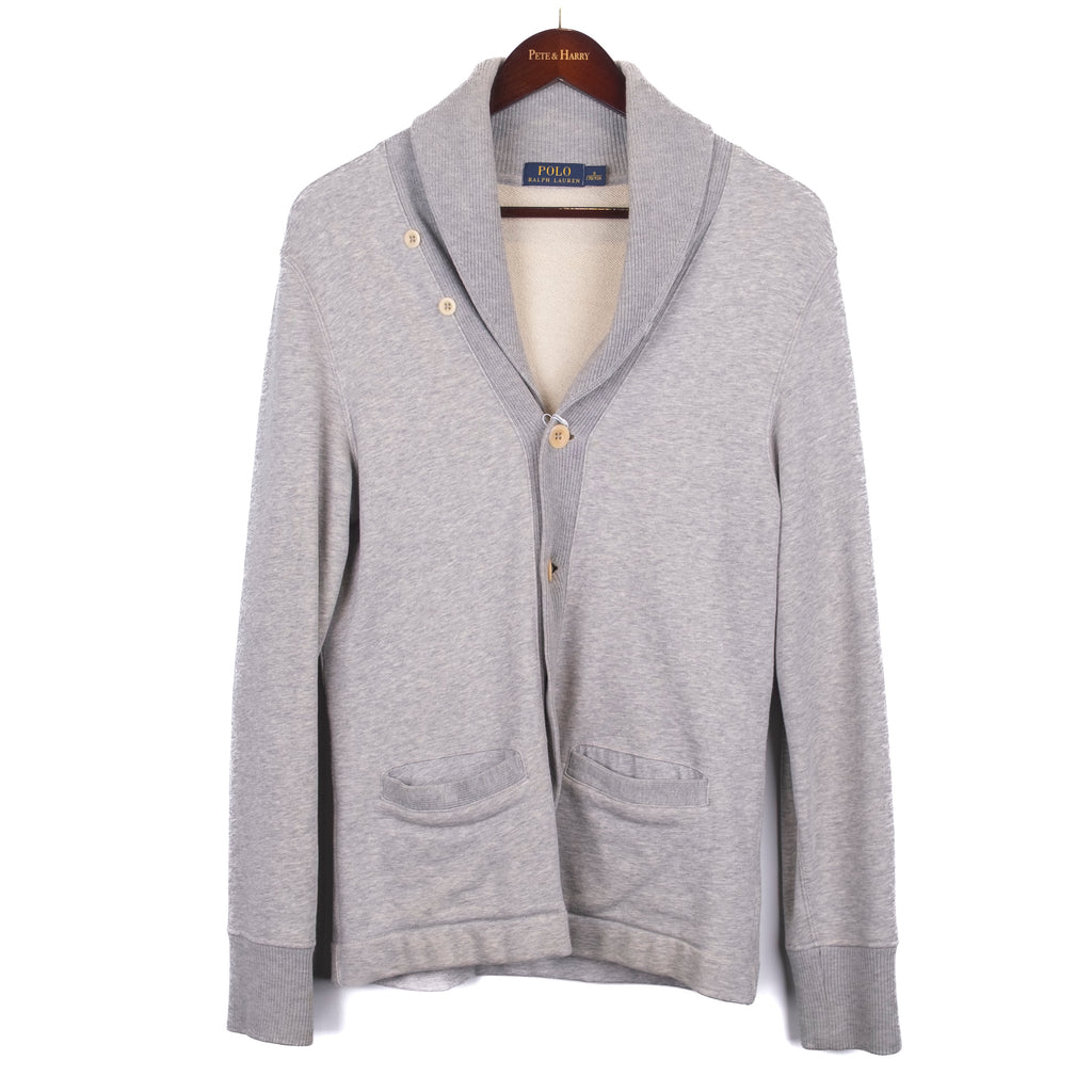 Grey Cotton Cardigan