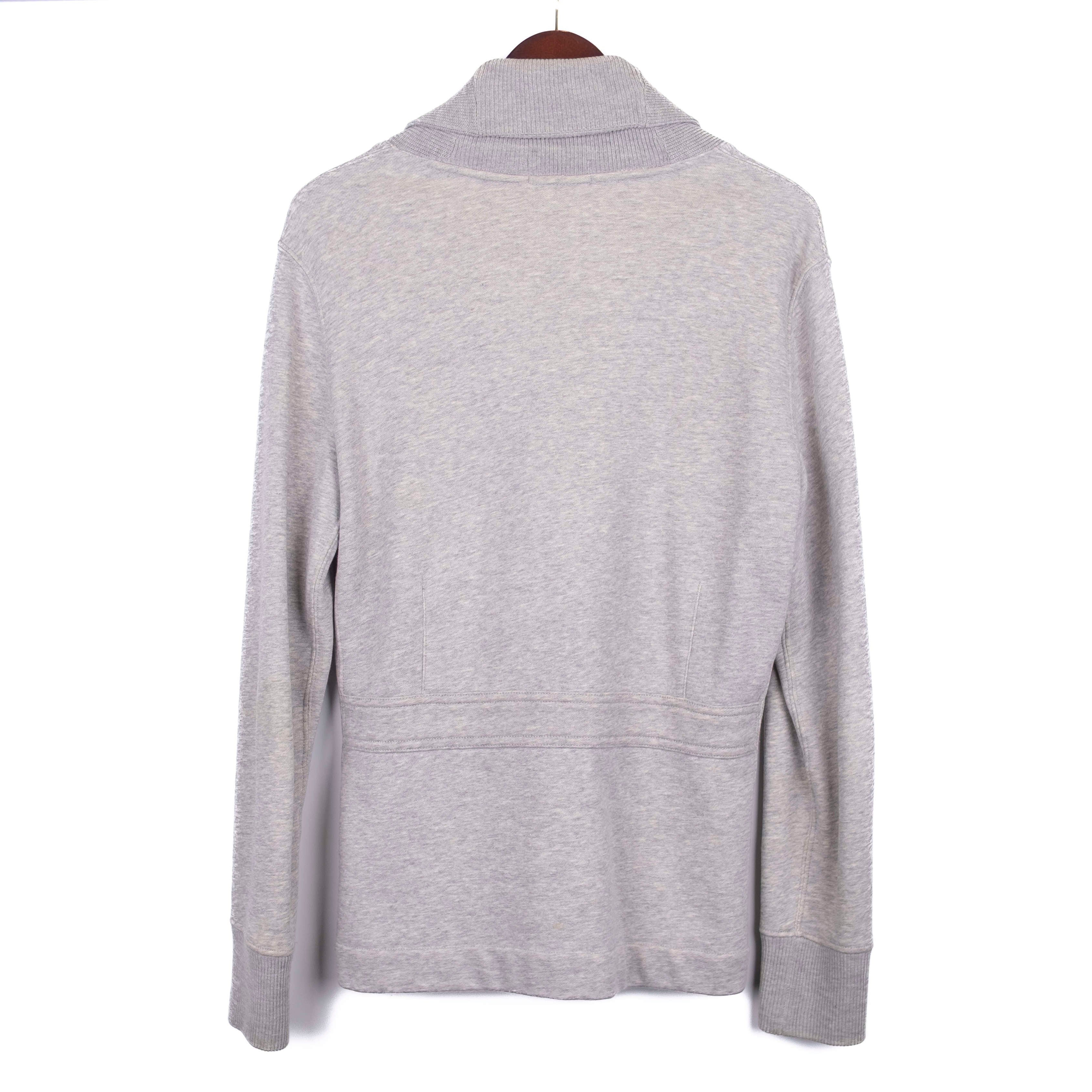 Grey Cotton Cardigan