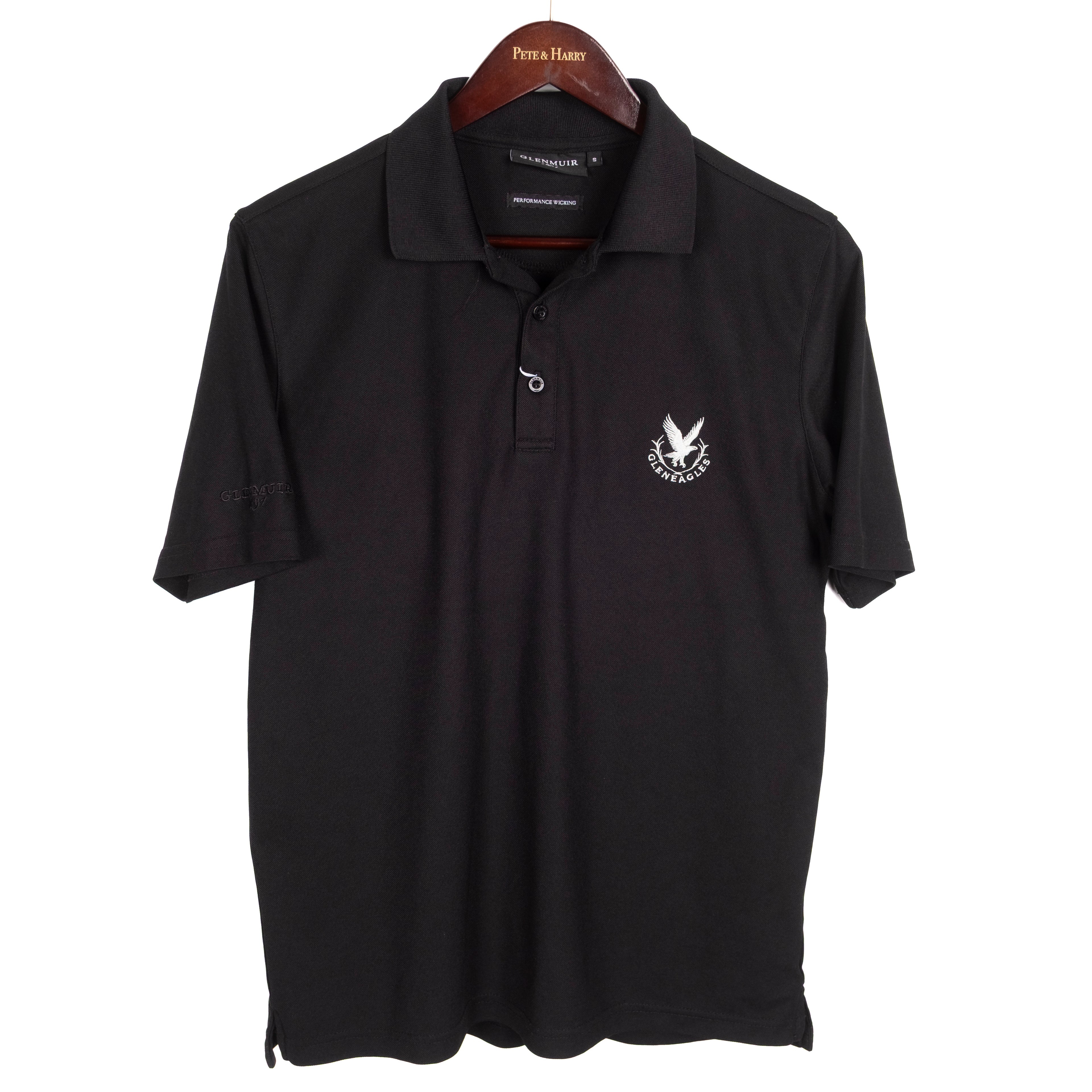 Black Moisture Wicking Polo Shirt