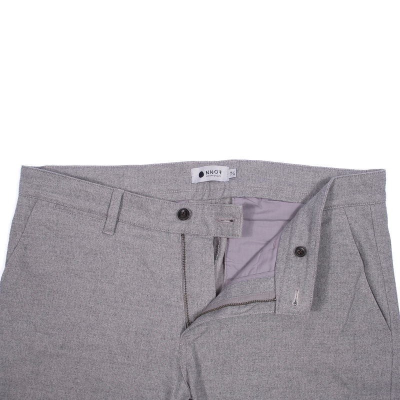 NN07 Grey Herringbone Trousers Sz 34/30