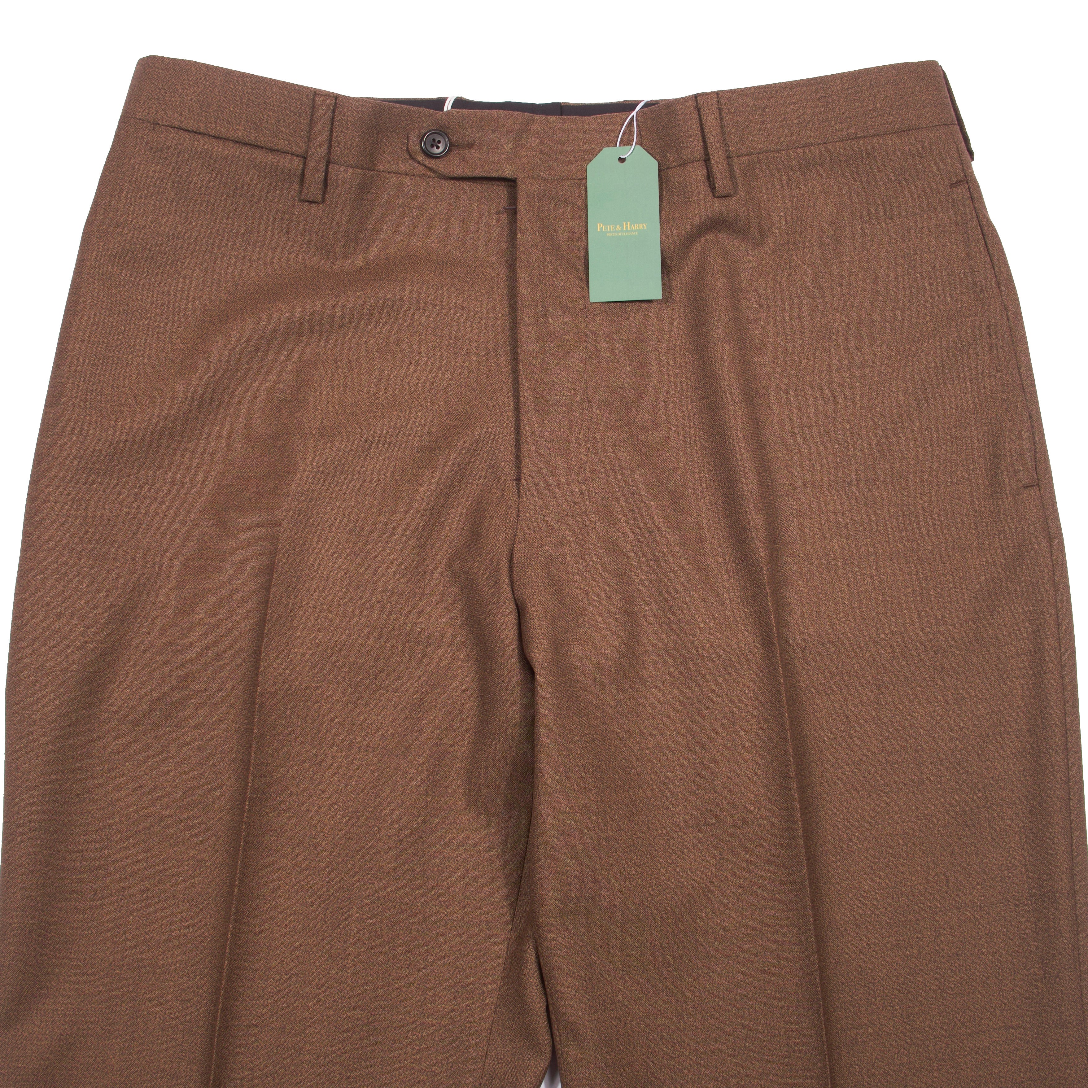 Est Retail Price 2 500 SEK - Eduardo de Simone Brown Holland & Sherry Trousers Sz 52