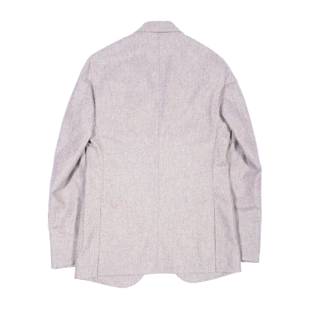 Neapolitan Hand Tailored Light Grey Holland & Sherry Flannel Sport Coat Sz 48