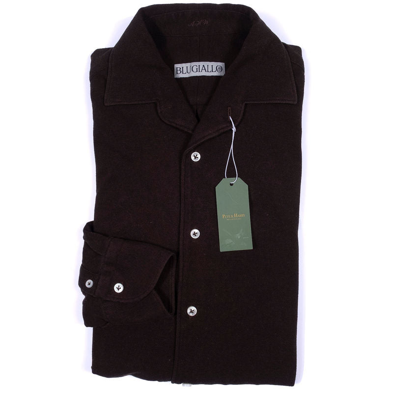 Brown Camp Collar Shirts Casual Shirt