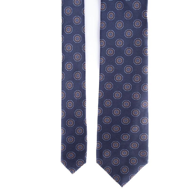 Navy Patterned Tie