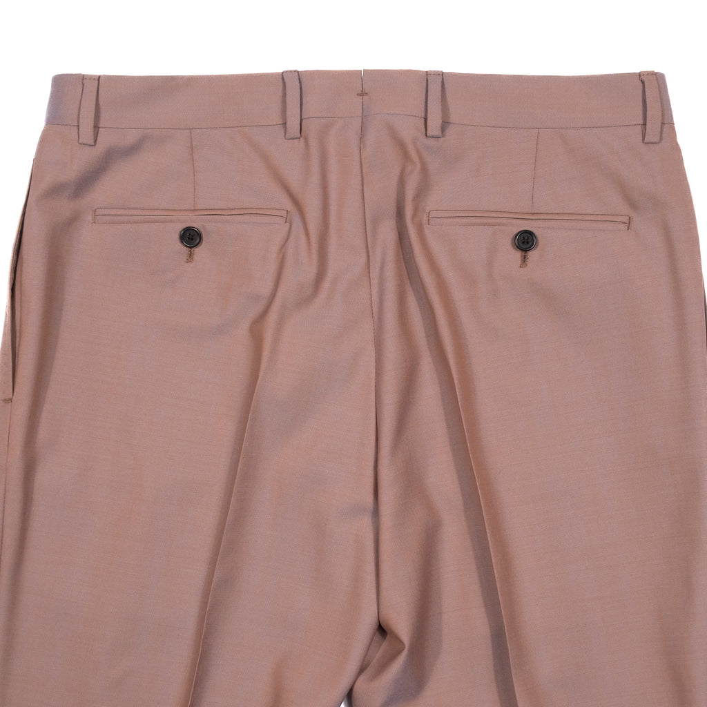 Neapolitan Hand Tailored Light Plum Double Breasted Business Suit Sz 48