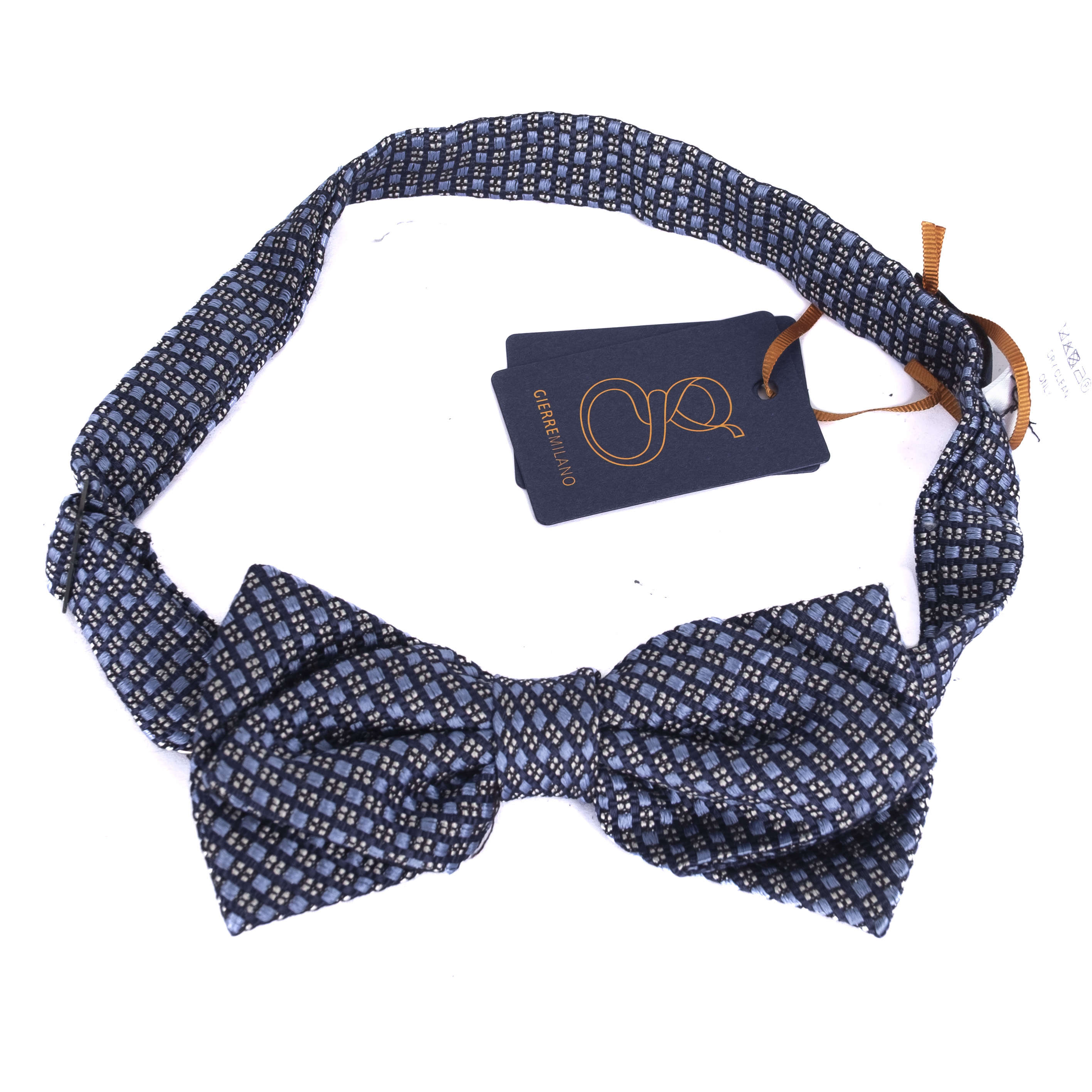 Blue Patterned Bow Tie