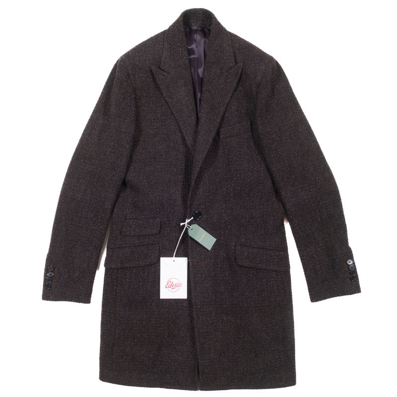 Neapolitan Hand Tailored Brown Tweed Coat